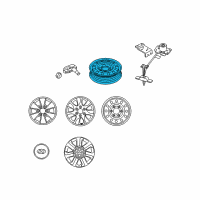 OEM 2007 Hyundai Entourage Temporary Wheel Assembly Diagram - 52910-4D300