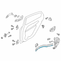 OEM 2014 Kia Optima Cable Assembly-Rear Door Inside Diagram - 814712T000