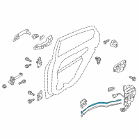 OEM 2014 Kia Optima Cable Assembly-Rear Door S/L Diagram - 814912T500