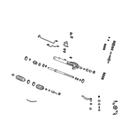 OEM 1997 Honda CR-V Seal Set, Power Steering Valve Diagram - 06534-ST0-010