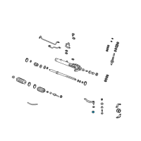 OEM 1997 Acura CL Boot, Tie Rod End (Technical Automatic Parts) Diagram - 53546-SH0-A01