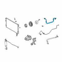 OEM 2000 Toyota Tundra Discharge Hose Diagram - 88711-0C010