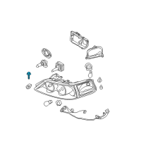 OEM 2013 Lincoln MKS Upper Rail Bolt Diagram - -W712963-S439