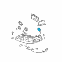 OEM Ford Expedition Stop Lamp Bulb Socket Diagram - 2U5Z-13411-AA