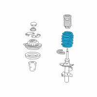 OEM Chrysler Front Coil Spring Right Diagram - 68231777AB