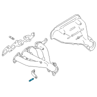 OEM 2002 Chevrolet Tracker Stud, Exhaust Manifold Brace Diagram - 96061817