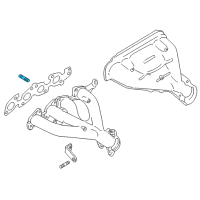 OEM 1999 Chevrolet Tracker Bolt, Exhaust Manifold Stud (On Esn) Diagram - 91177676