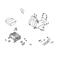 OEM Nissan Seat Slide Switch, LH Diagram - 87066-JB07B