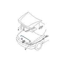 OEM 2005 Nissan Altima Rod Hood Support Diagram - 65771-8J010