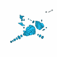 OEM 2022 BMW Z4 FINAL DRIVE WITH DIFFERENTIA Diagram - 33-10-8-686-991