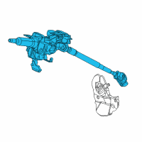 OEM Honda Civic Column, Steering Diagram - 53200-TR0-A72