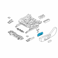 OEM 2014 Lincoln MKZ Adjuster Switch Diagram - DG9Z-14A701-AE