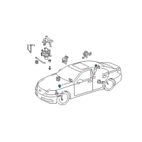 OEM 2017 Lexus GS450h Actuator, Absorber Control Diagram - 89241-30041