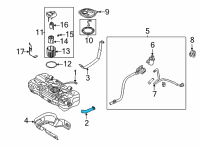 OEM 2021 Hyundai Elantra Hose-Fuel Filler Diagram - 31036-BY000