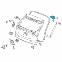 OEM 2017 Honda Fit Hinge, Tailgate Diagram - 68210-T5A-J03ZZ