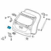 OEM 2016 Honda HR-V Switch Assy., Tailgate Opener (Smart) Diagram - 74810-T4N-H01