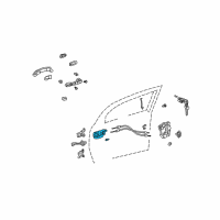 OEM 2006 Scion xA Handle, Inside Diagram - 69206-52050-B1