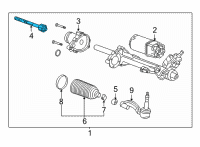 OEM 2021 Cadillac CT4 Inner Tie Rod Diagram - 22789023