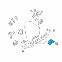 OEM 2000 Nissan Sentra Engine Mounting Insulator Assembly, Front Left Diagram - 11220-4M800