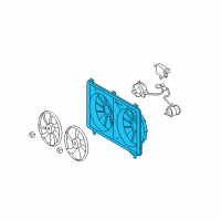 OEM Lexus Shroud, Fan Diagram - 16711-38060