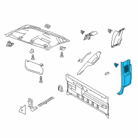 OEM 2011 Ford F-350 Super Duty Lower Pillar Trim Diagram - BC3Z-25278D12-BB