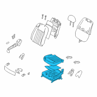 OEM 2011 Hyundai Genesis Cushion Assembly-Front Seat, Passenger Diagram - 88200-3M144-RHX