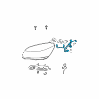 OEM 2011 Buick Lucerne Socket & Wire Diagram - 25809079