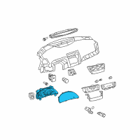 OEM Toyota Camry Cluster Assembly Diagram - 83800-33J90