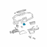 OEM 2008 Toyota Camry Hazard Switch Diagram - 84332-06100-B0