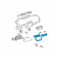 OEM 2007 Toyota Camry Dash Control Unit Diagram - 55900-06172