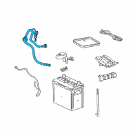 OEM 2003 Toyota Corolla Positive Cable Diagram - 90980-07407