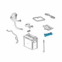 OEM Toyota Corolla Tray Support Diagram - 74412-12020