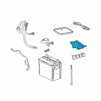 OEM 2003 Toyota Matrix Tray Bracket Diagram - 74411-02010