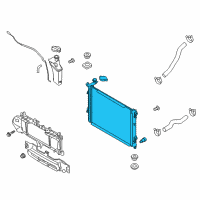 OEM 2015 Kia K900 Radiator Assembly Diagram - 253103T200