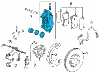 OEM 2021 Chevrolet Corvette Caliper Diagram - 84733229