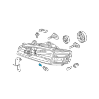 OEM 2012 Acura ZDX Bulb (12V 5W) (Sylvania) Diagram - 34908-S3V-A01