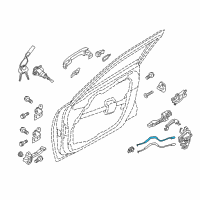 OEM Kia Optima Cable Assembly-Front Door S/L Diagram - 81391D4000