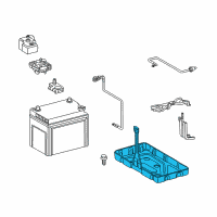 OEM 2009 Lexus LS600h Carrier, Battery Diagram - 74410-50030