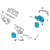 OEM 2016 Lincoln MKS Manifold With Converter Diagram - FB5Z-5G232-B