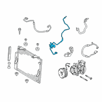 OEM 2021 Toyota Tundra AC Tube Diagram - 88716-0C580