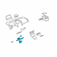 OEM Saturn Filler, Instrument Panel Steering Column Opening Diagram - 20821396