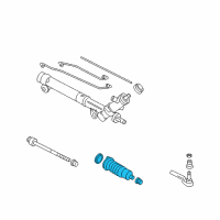 OEM 2007 Pontiac Solstice Boot Kit, Steering Gear Diagram - 88967175