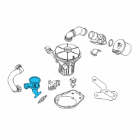 OEM 2004 BMW 330i Vacuum Control Valve Diagram - 11-72-7-553-066