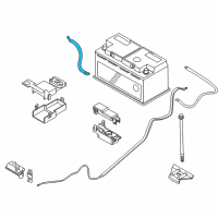 OEM BMW 645Ci Negative Battery Cable Diagram - 61-21-7-620-566