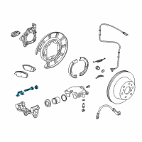 OEM 2015 Chevrolet Suburban Caliper Hardware Kit Diagram - 23157701