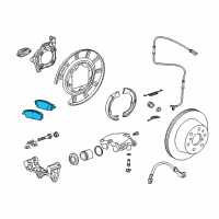 OEM 2015 Chevrolet Suburban Pad Kit-Rear Disc Brake Diagram - 84176464