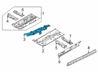 OEM 2022 Nissan Sentra Floor-Front, Center Diagram - G4310-6LBMA