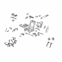 OEM 2012 Acura RL Switch Assembly, Passenger Side Lumbar Support (Premium Black) Diagram - 81251-SJA-A01ZD