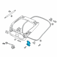 OEM 2022 Honda CR-V Lock Assembly, Tailgate Diagram - 74800-TLA-A01