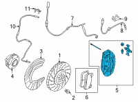 OEM 2021 BMW M440i CALIPER HOUSING LEFT Diagram - 34-10-9-503-413